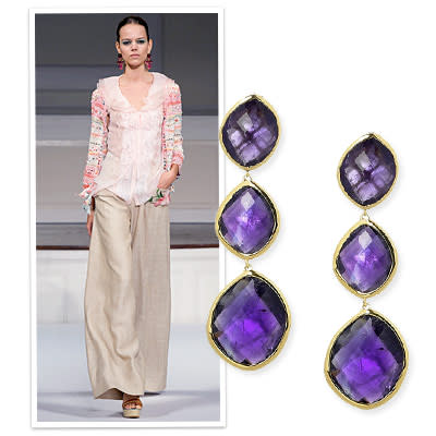 6. Add Drama With Oversize Crystal Earrings