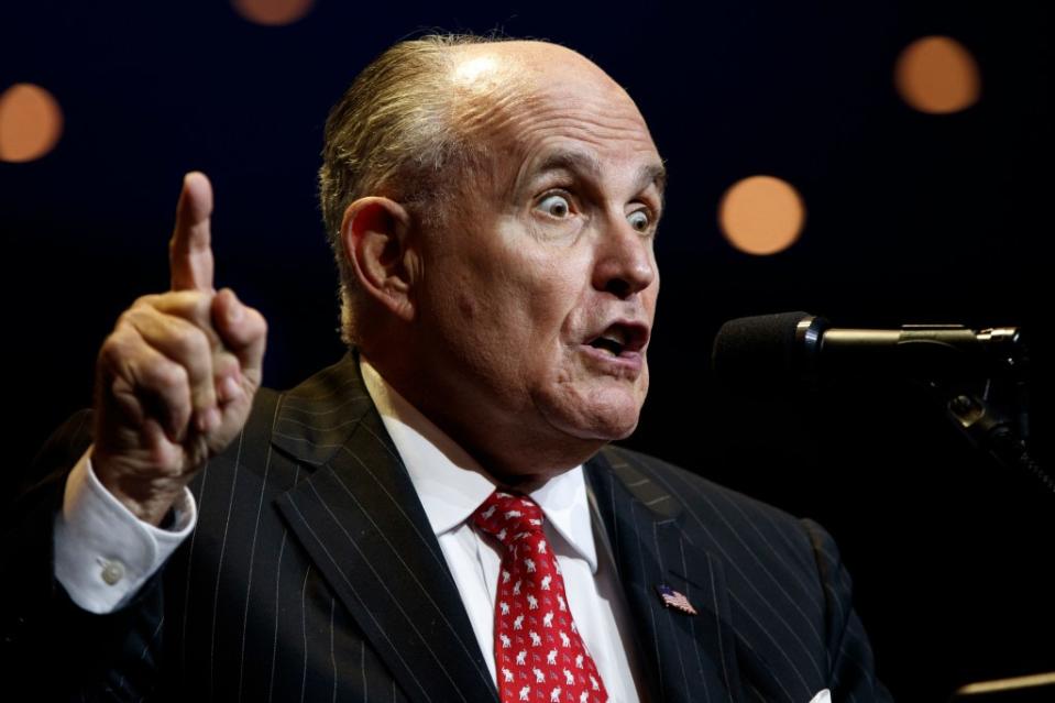 Giuliani was suspended from the station without pay on Friday for his rant. AP