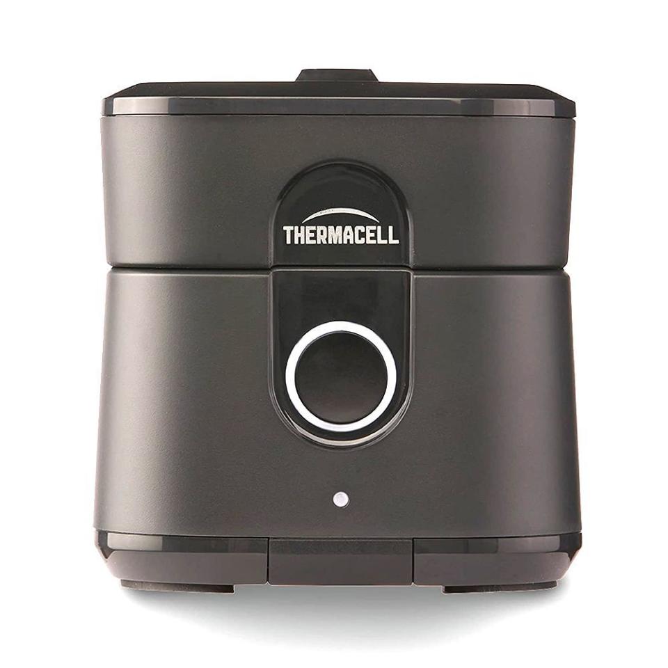 <p><strong>Thermacell</strong></p><p>amazon.com</p><p><strong>$49.99</strong></p><p><a href="https://www.amazon.com/dp/B07KSK7DQM?tag=syn-yahoo-20&ascsubtag=%5Bartid%7C10063.g.37132591%5Bsrc%7Cyahoo-us" rel="nofollow noopener" target="_blank" data-ylk="slk:Shop Now;elm:context_link;itc:0;sec:content-canvas" class="link ">Shop Now</a></p><p>With people, snacks, and projector lights flashing, you're bound to run into some mosquitos during your outdoor movie screening. Thermacell's Radius Zone keeps the bugs at bay by emitting a 15-foot scent-free barrier of the chemical metofluthrin. </p><p>Our technology editor, Brandon Carte, <a href="https://www.bestproducts.com/tech/gadgets/a36611209/thermacell-radius-zone-review/" rel="nofollow noopener" target="_blank" data-ylk="slk:tried it out and raves;elm:context_link;itc:0;sec:content-canvas" class="link ">tried it out and raves</a> that it’s “an easy-to-operate device that’s rechargeable, easy to refill, and wonderfully effective at repelling mosquitoes.” No bug spray, no problem!</p>