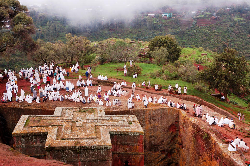 Peregrinación a la iglesia de Lalibela. Foto: Getty Creative