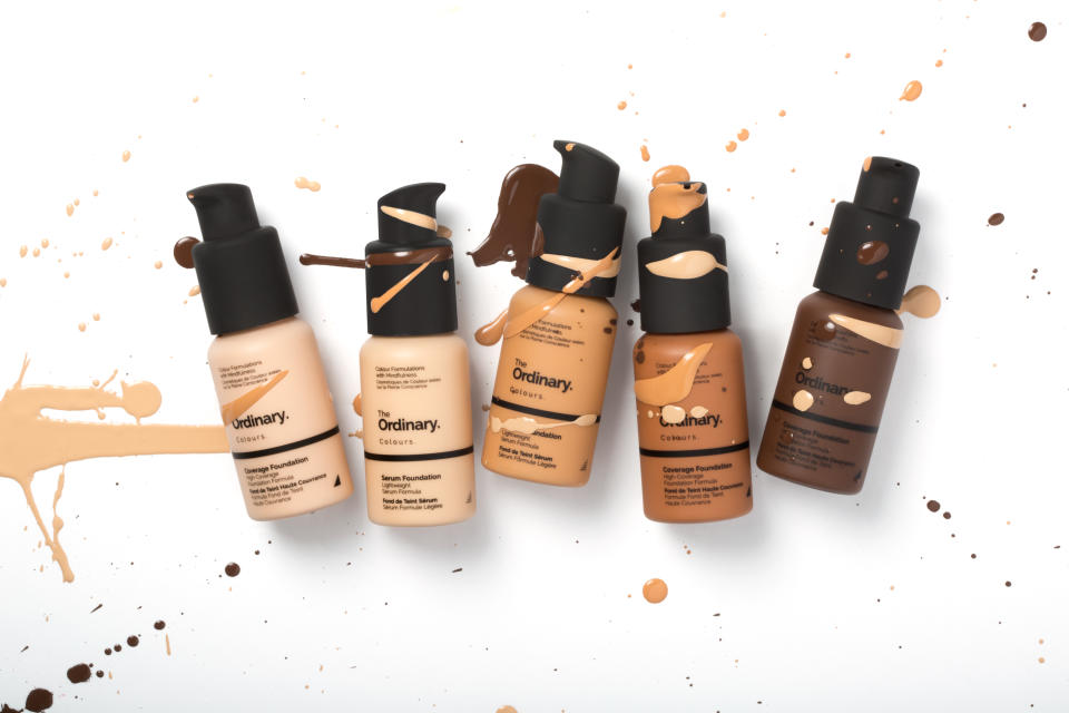 Foundations from The Ordinary, Deciem’s most popular brand. - Credit: Photo courtesy of Deciem