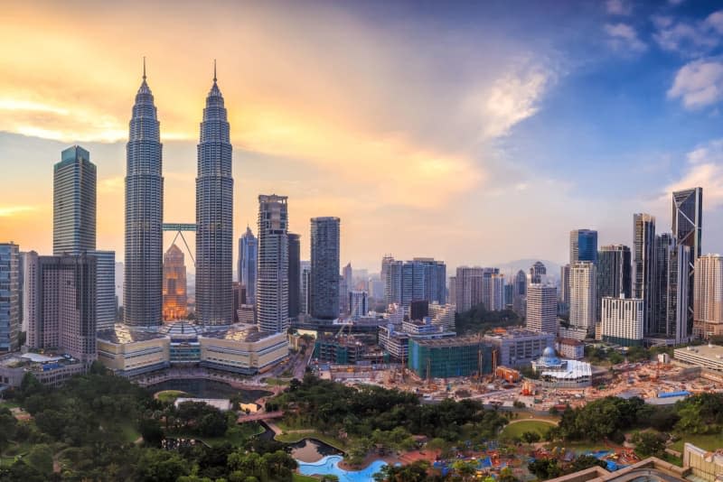 Aerial view from Kuala Lumpur's KL Tower. Kuala Lumpur is a true melting pot of Indian, Chinese and Arab culture. Unlike some of Asia's megacities, the Malaysian capital can easily be explored during a two-day layover. Wasin Pummarin/Tourism Malaysia/dpa
