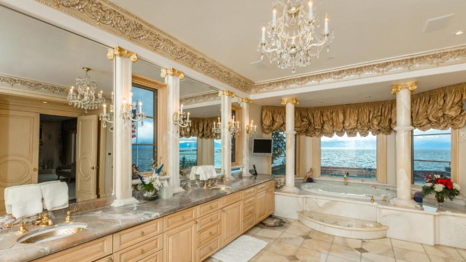 The award-winning marble and onyx floors feature onyx imported from Jordan. - Credit: Scott Thompson