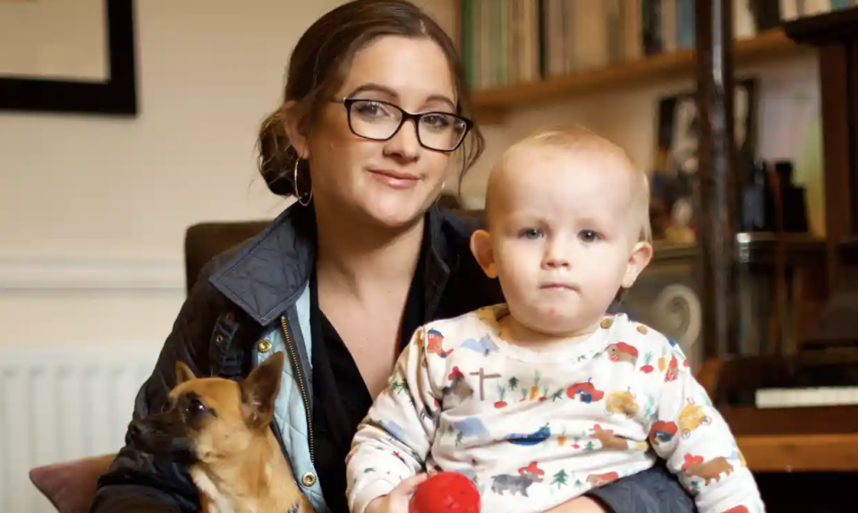 Jo-Rosie Haffenden in Train Your Baby Like A Dog (Channel 4)