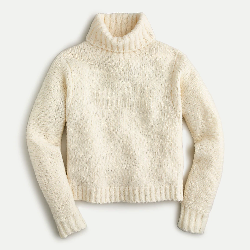 Swingy alpaca-blend turtleneck sweater