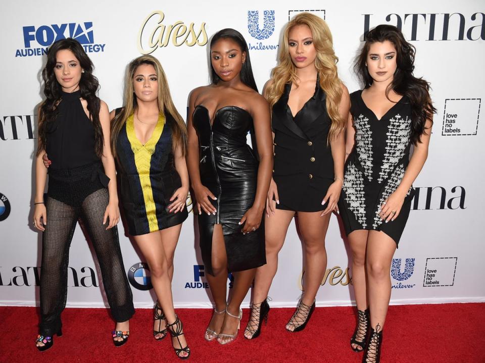 Lauren Jauregui on the far right of the group (Getty Images)