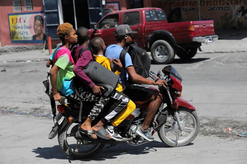 FILE PHOTO: Gang violence in Port-au-Prince