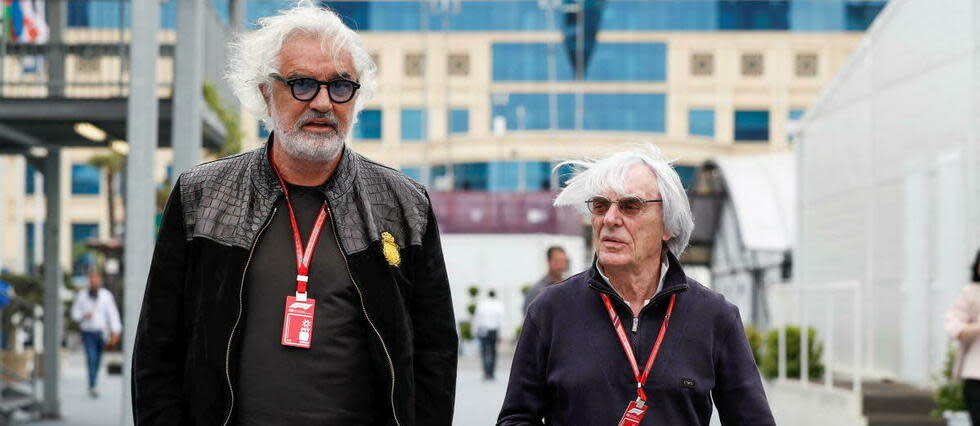 Flavio Briatore (à gauche) et Bernie Ecclestone, ex-patron de la F1, se connaissent très bien. Comment le premier pourra-t-il récupérer la valeur réelle de son yacht vendu aux enchères au second ? Un problème de plus pour la justice italienne.


