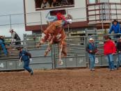 In North Dakota, Rodeo isn’t just a sport, it’s a feel-the-dirt-in-your-teeth way of life. Eight seconds seems so long when you’re watching a cowboy hang on for dear life! Photo: The Real America