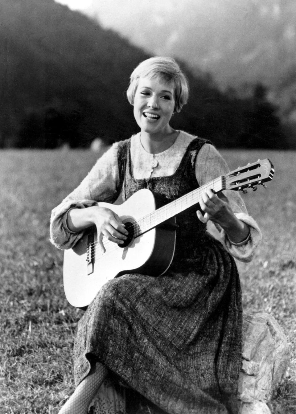 FILE - This file photo shows Julie Andrews bringing music to the hills of Austria in this scene from "The Sound of Music," the 1965 Oscar-winning film. (AP Photo, File)