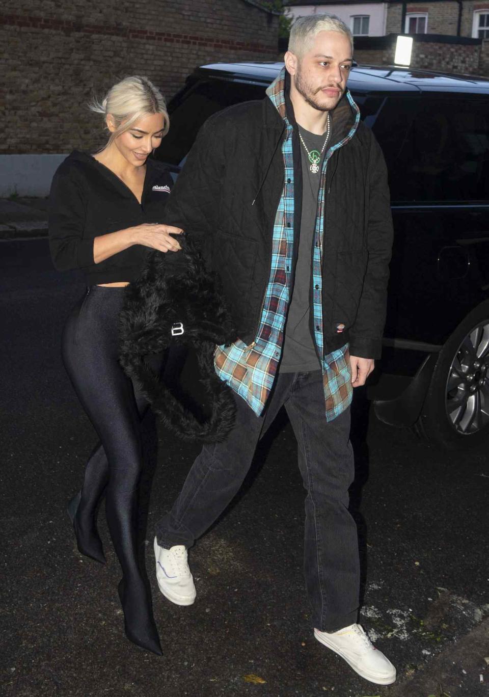 Kim Kardashian and Pete Davidson are seen out for dinner in London, UK - 30 May 2022