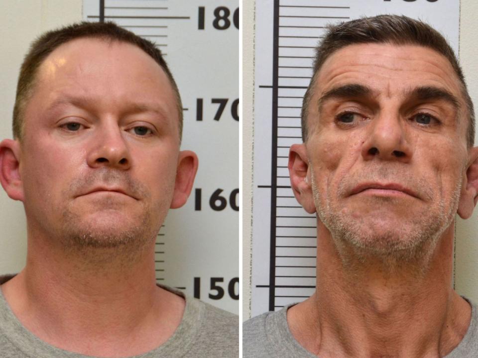 Stephen Unwin (left) and William McFall face life in jail