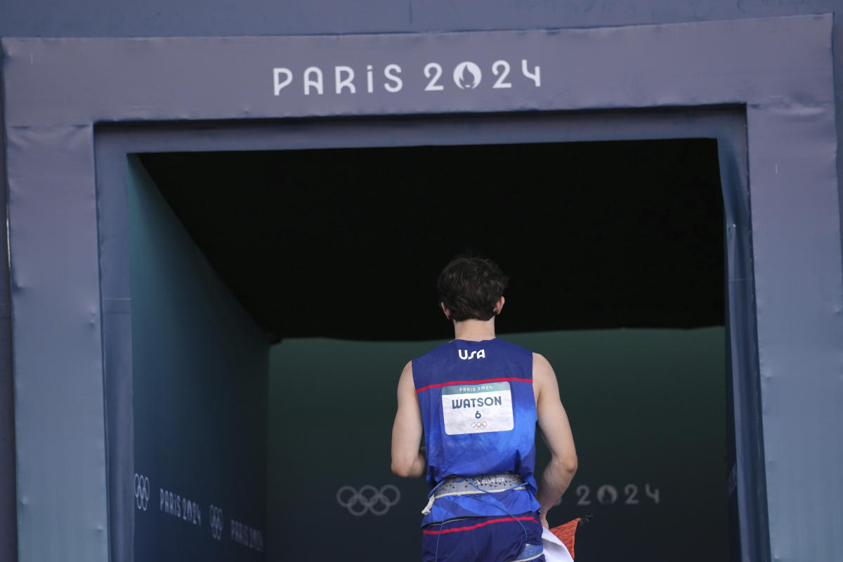 American sport climber Sam Watson leaves Paris Olympics with world record but without gold medal