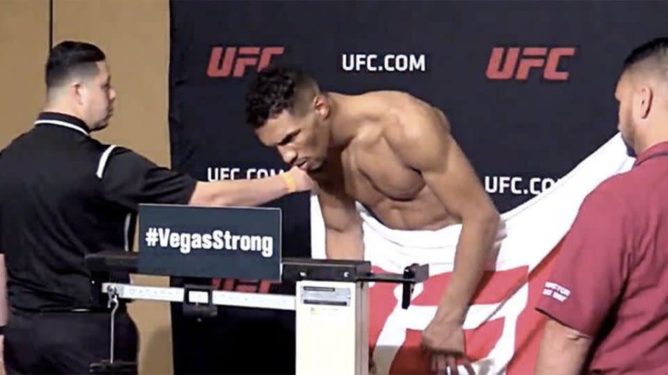 Lee's bid to make weight almost came up short. Pic: UFC