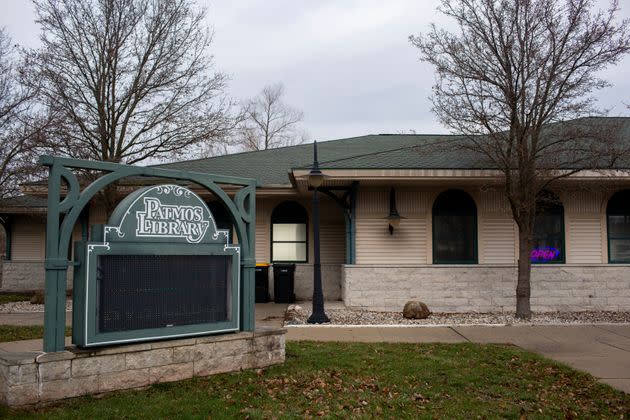 The Patmos Library is seen in Jamestown, Michigan on Jan. 11, 2023.