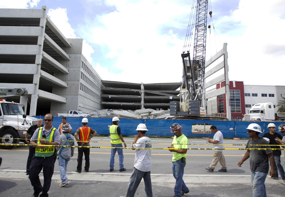 Parking garage collapse