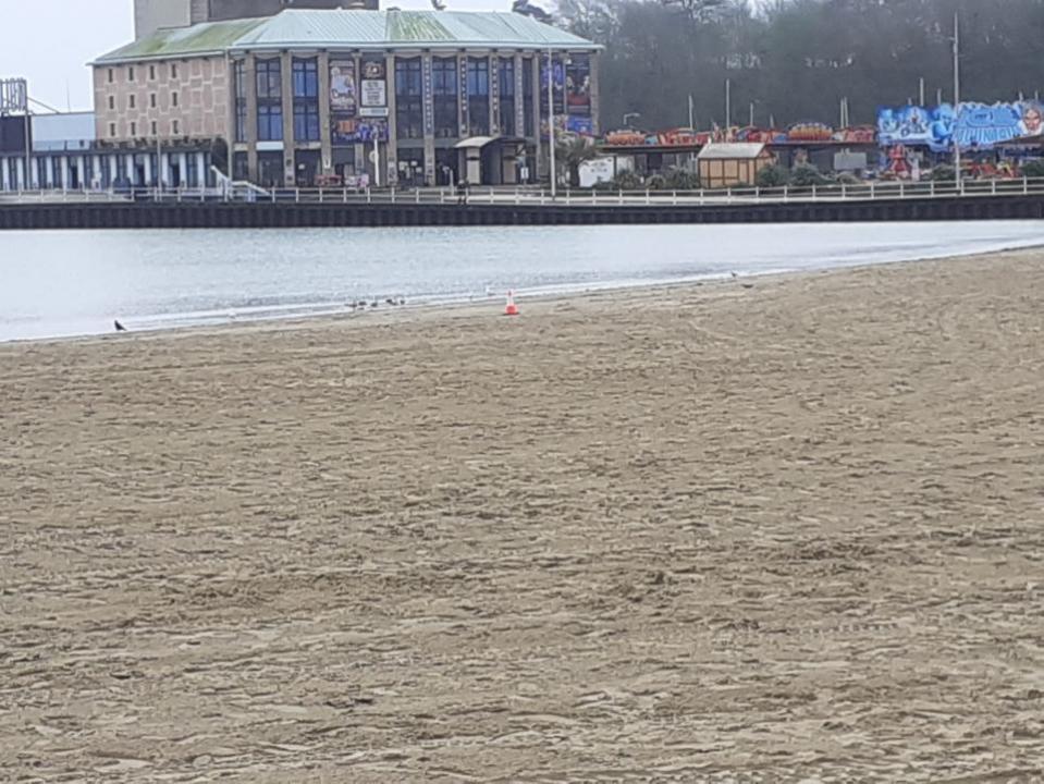 Dorset Echo: Corden cone on beach