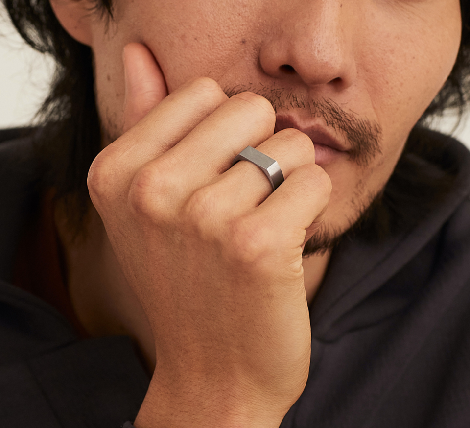 Titanium Signet Ring (Photo via Mejuri)