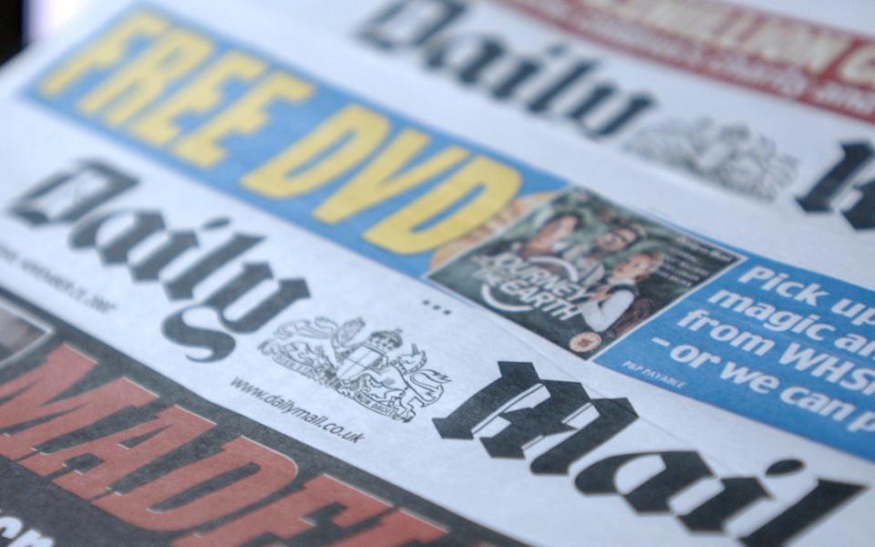 The owner of the Daily Mail warned of 'challenging conditions' in the year ahead - BRYN COLTON