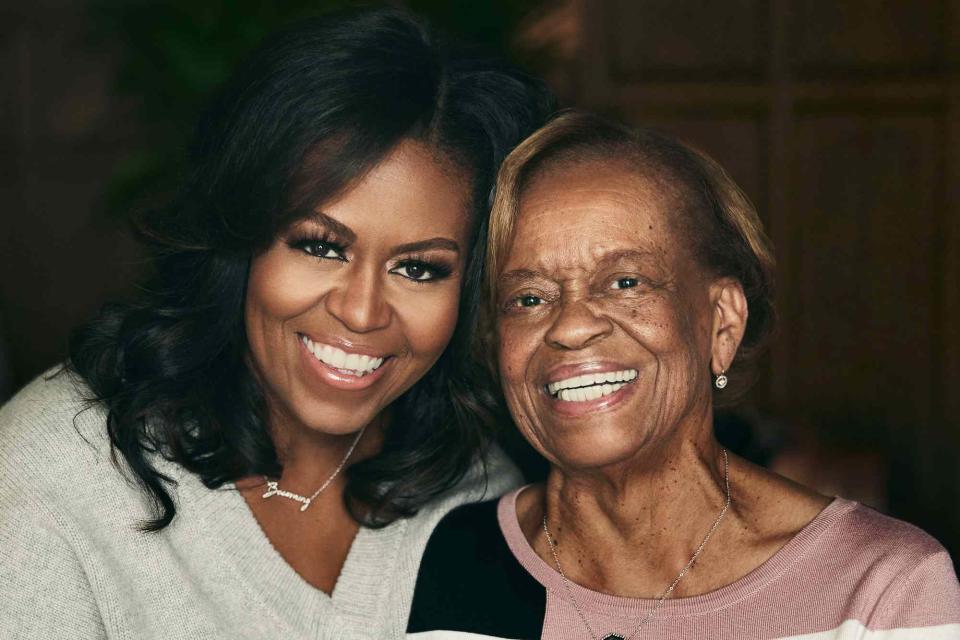 <p>Miller Mobley</p> Michelle Obama and her mother Marian Robinson