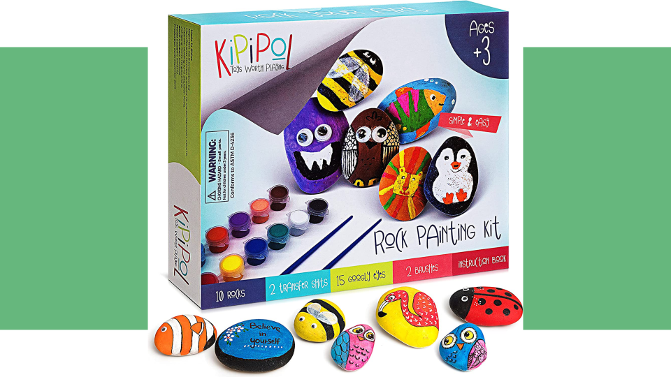 Art and craft gifts for kids: A rock painting kit
