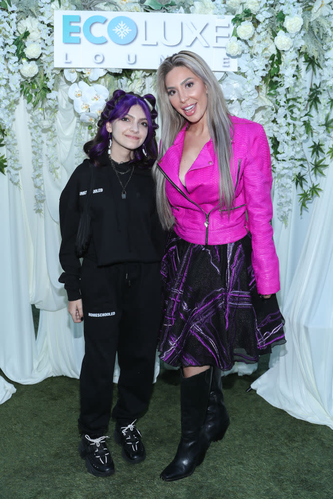 "Teen Mom" star Farrah Abraham and her 13-year-old daughter, Sophia. (Image via Getty Images)