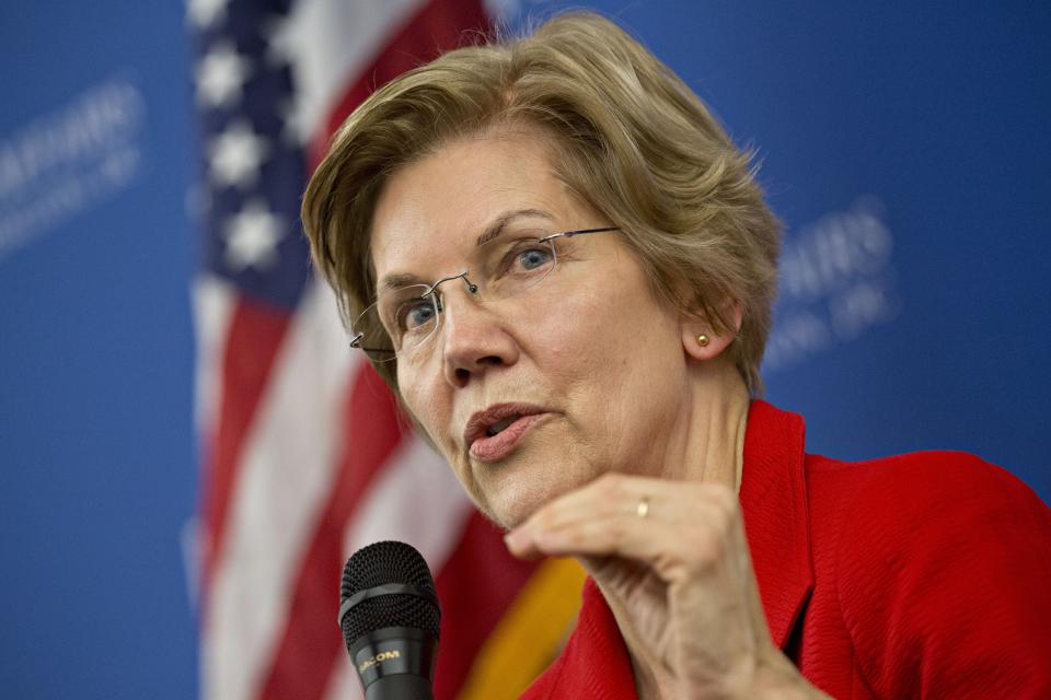Senator Elizabeth Warren (D-Mass.) was among the first Democrats to move toward challenging President Donald Trump.