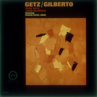 On the album cover for ‘Getz/Gilberto,’ there’s no mention of Astrud. <a href="https://www.gettyimages.com/detail/news-photo/cover-of-the-album-getz-gilberto-by-stan-getz-and-joao-news-photo/158624172?adppopup=true" rel="nofollow noopener" target="_blank" data-ylk="slk:Michael Ochs Archives/Getty Images;elm:context_link;itc:0;sec:content-canvas" class="link ">Michael Ochs Archives/Getty Images</a>