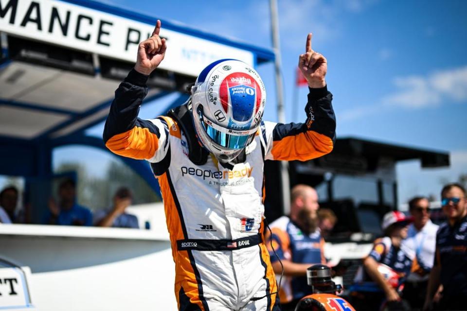 Graham Rahal grabbed his second pole of the 2023 IndyCar season Saturday at Portland International Raceway, something the 34-year-old last did in 2009.