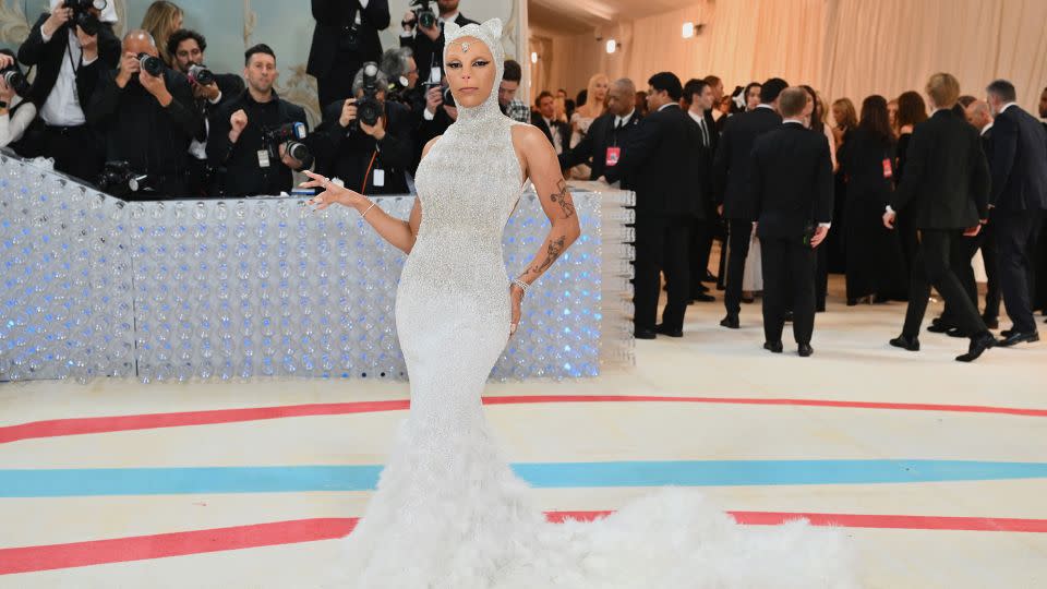 Last year, guests paid tribute to the late Karl Lagerfeld by mimicking his personal style, wearing his designs and channeling his cat, Choupette. - Angela Weiss/AFP/Getty Images
