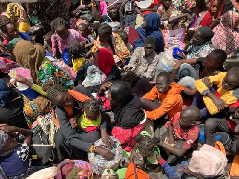 Countless civilians have fled Sudan's year-old deadly conflict for safety, enduring harsh conditions in makeshift refugee camps over the border with South Sudan. Eva Krafczyk/dpa