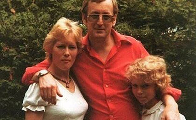 Causley with Carole Packman and daughter Samantha
