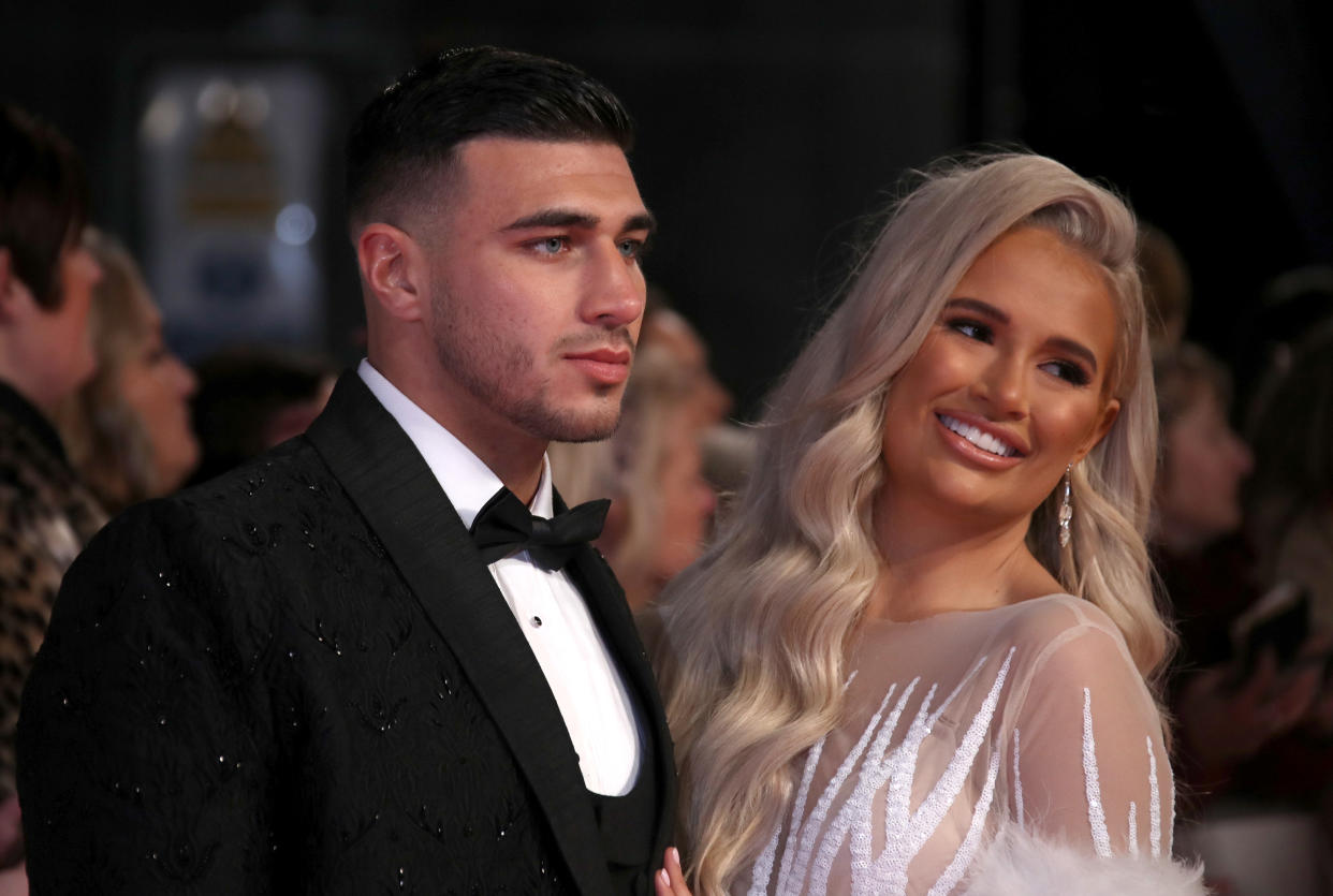 Molly-Mae Hague and Tommy Fury have broken up after five years together. They share a young daughter named Bambi. (Getty Images)