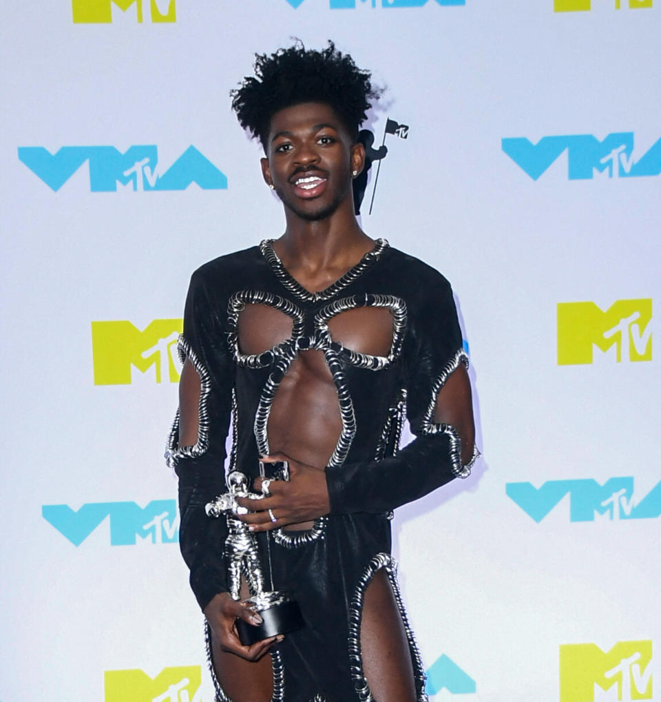 Lil Nas X at the 2022 VMA's - press room