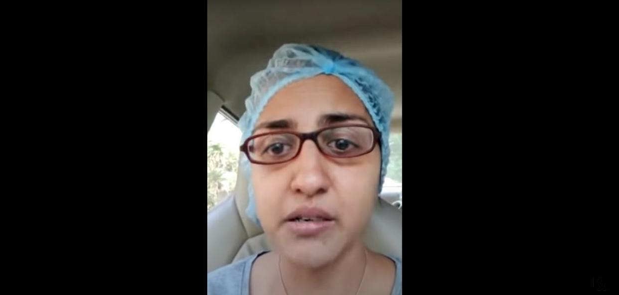 <p>Dr Trupti Gilada makes an emotional appeal to people in a viral video</p> (Screengrab/YouTube)