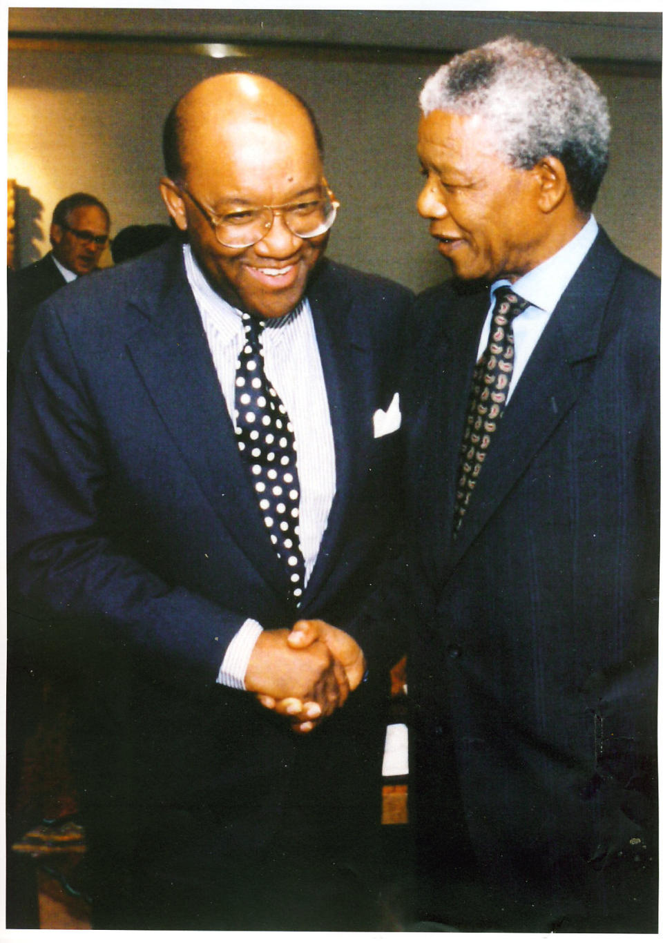 Nelson Mandela and Robert Brown