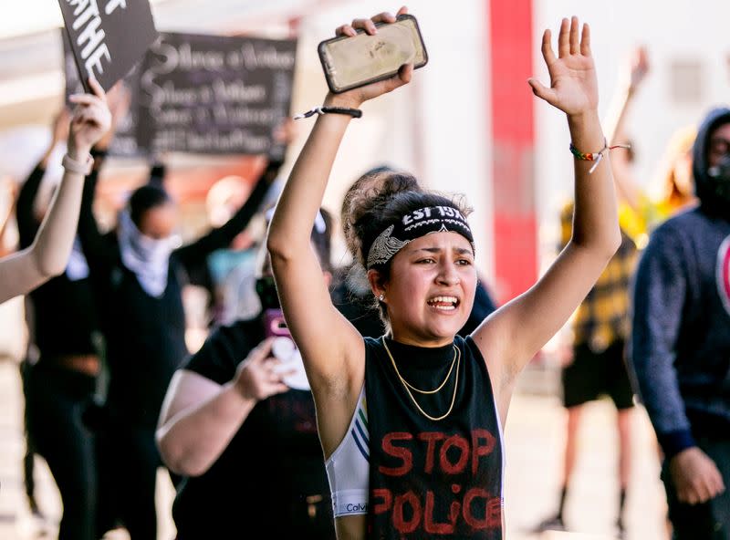 Protests in the rural town of Anna, Illinois