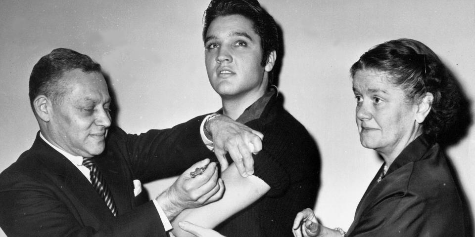 elvis presley polio vaccine