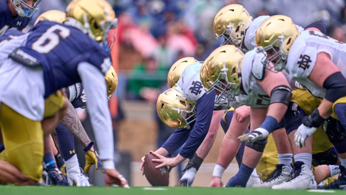 Notre Dame Fighting Irish Football: The View From Outside Looking In - One  Foot Down