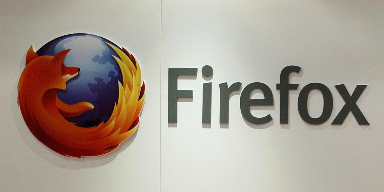 The Firefox logo is seen at a Mozilla stand during the Mobile World Congress in Barcelona, February 28, 2013. Picture taken February 28, 2013. REUTERS/Albert Gea