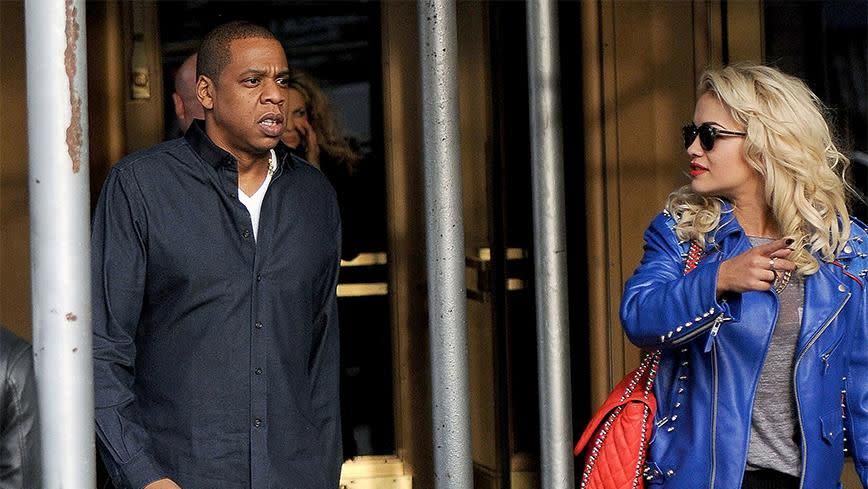 Jay Z and Rita Ora. Photo: Getty