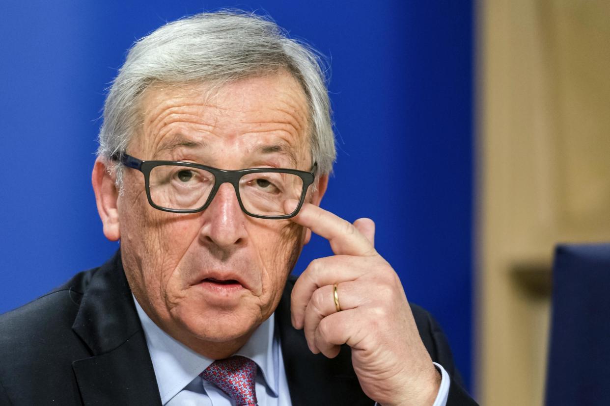 No sanctions: Jean-Claude Juncker said negotiations with the UK would be “friendly and firm”: AP