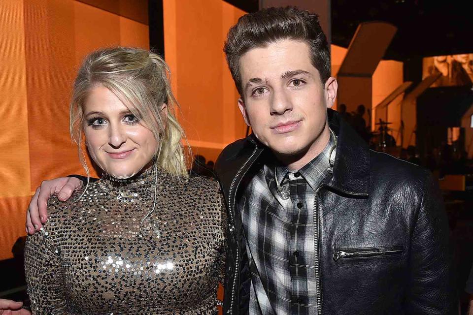 <p>Mike Windle/AMA2015/Getty Images for dcp</p> Meghan Trainor and Charlie Puth in 2015