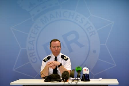 Greater Manchester Police's Assistant Chief Constable Russ Jackson speaks during a news conference, after several people were stabbed in Manchester