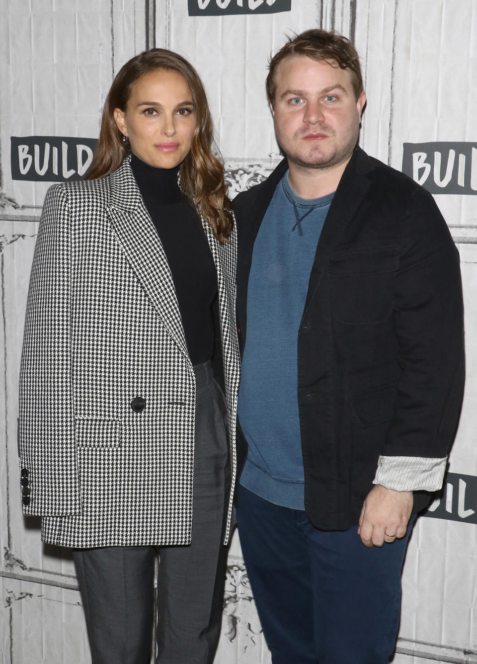 Natalie at a media event with Brady