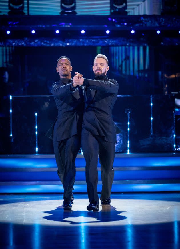 John Whaite and Johannes Radebe (Photo: BBC/Guy Levy)