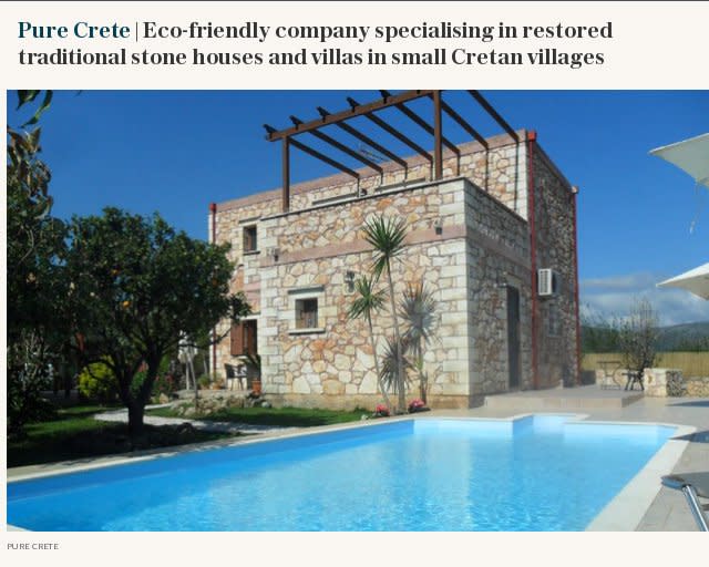 V2 | Pure Crete | Eco-friendly company specialising in restored traditional stone houses and villas in small Cretan villages