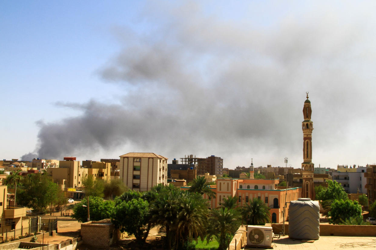 One month since Sudan's conflict erupted, its capital is a desolate war zone where terrorised families huddle in their homes as gun battles rage in the dusty, deserted streets outside.  (AFP - Getty Images)