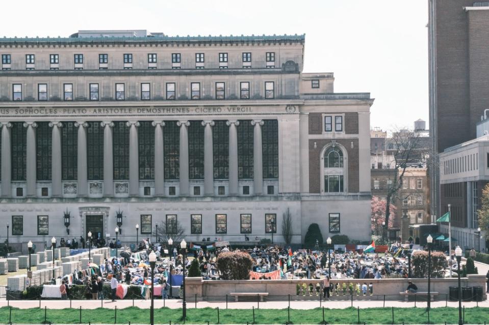 Over 100 students were arrested at Columbia University on Thursday night.