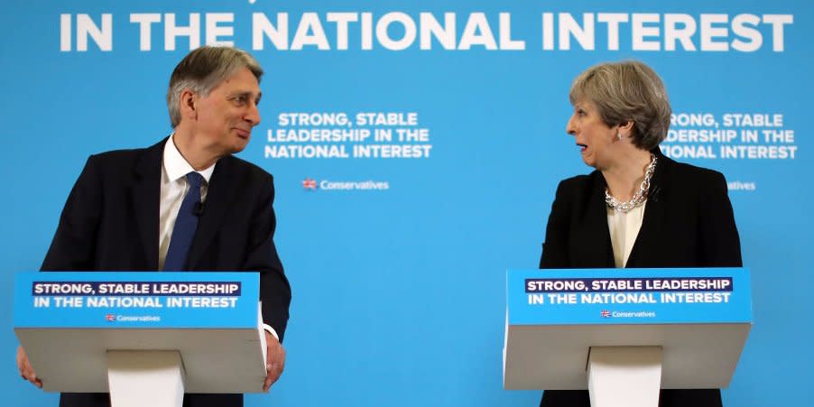 Philip Hammond and Theresa May